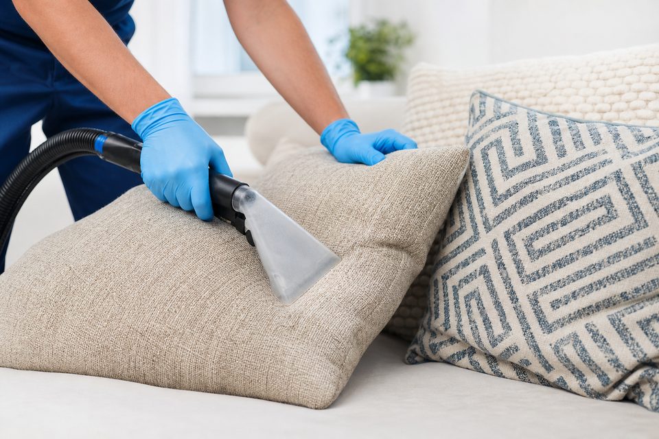 Higienização profissional de almofadas